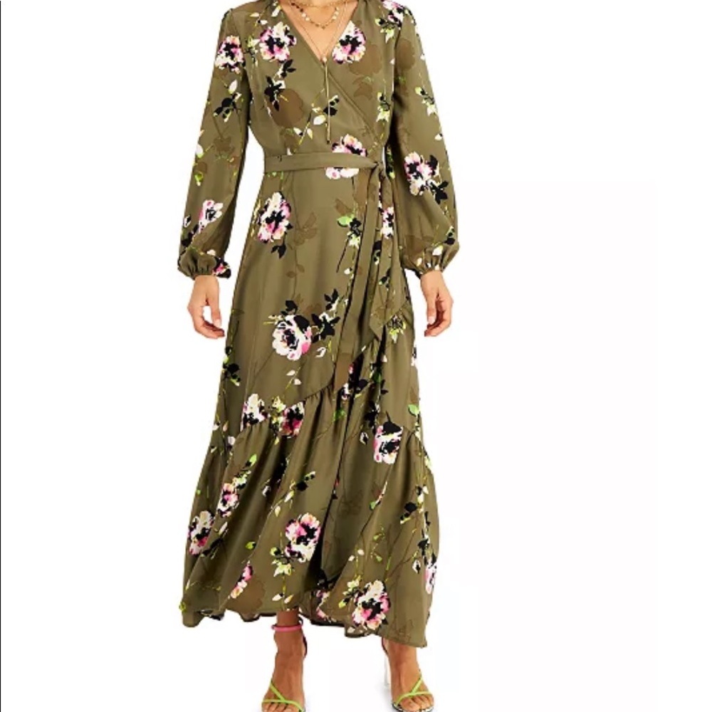 Bar III wrap maxi dress